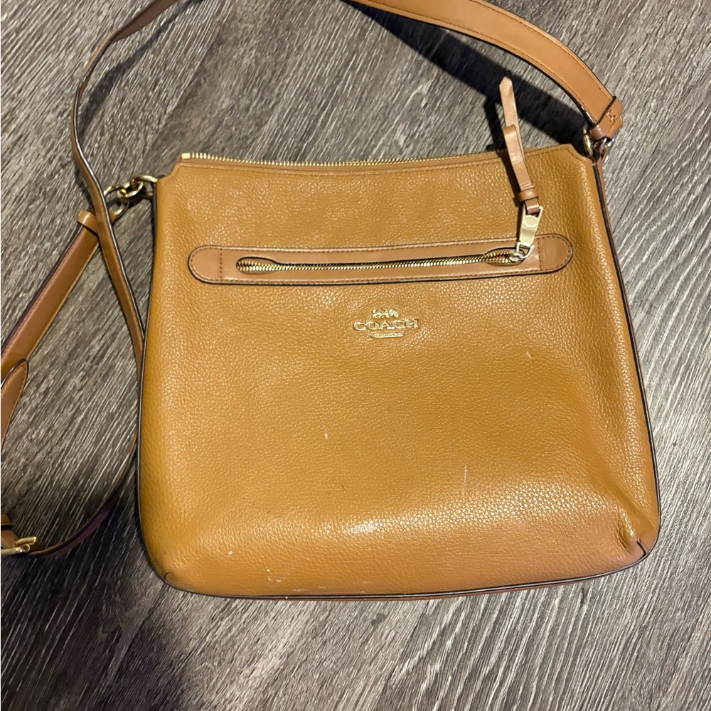 Coach Brown Leather Crossbody Bag